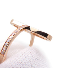 将图像加载到图库查看器中,HERMES Ever Chaine d'Ancre Diamond Ring Size PM/50/#10H118643B 18K Pink Gold