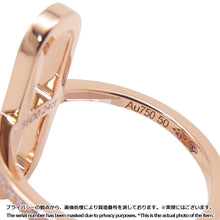 将图像加载到图库查看器中,HERMES Ever Chaine d'Ancre Diamond Ring Size PM/50/#10H118643B 18K Pink Gold