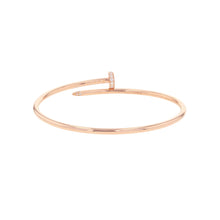 将图像加载到图库查看器中,CARTIER Juste Un Clou Bracelet Small model Diamond Size SM/17B6065817/B6065800 18K Pink Gold