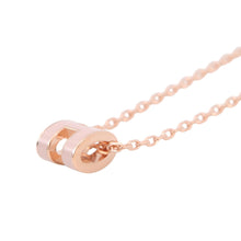 将图像加载到图库查看器中,HERMES Pop Ash Necklace Size Mini Rose Dragee Gold Plated Lacquer