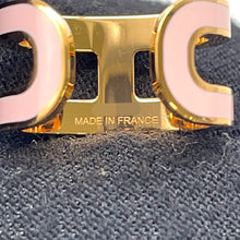Load image into Gallery viewer, HERMES Pop Ash Ear Cuff Rose Dragee Lacquer Gold Plated