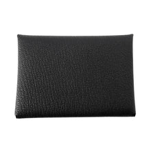 Load image into Gallery viewer, HERMES Calvi Duo Black Chevre Myzore Goatskin