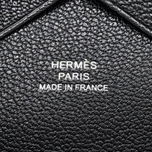 Load image into Gallery viewer, HERMES Calvi Duo Black Chevre Myzore Goatskin