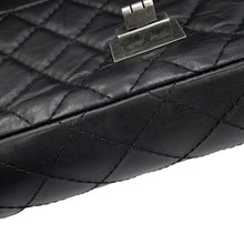 Load image into Gallery viewer, CHANEL 2.55 Double Flap Chain Shoulder Bag BlackA37586 Aged Calf Leather Size 24