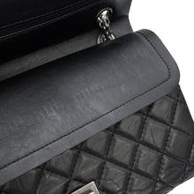Load image into Gallery viewer, CHANEL 2.55 Double Flap Chain Shoulder Bag BlackA37586 Aged Calf Leather Size 24