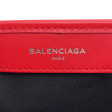 Load image into Gallery viewer, BALENCIAGA Navy Kabas Red339933 Leather Size S