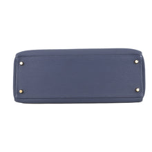 Load image into Gallery viewer, HERMES Kelly Retourne blue navy Togo Leather Size 35