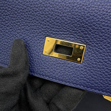 Load image into Gallery viewer, HERMES Kelly Retourne blue navy Togo Leather Size 35