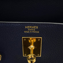 Load image into Gallery viewer, HERMES Kelly Retourne blue navy Togo Leather Size 35