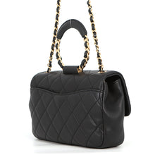 Load image into Gallery viewer, CHANEL Matelasse Top Handle ChainShoulder Bag BlackAS1358 Lambskin
