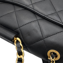 Load image into Gallery viewer, CHANEL Matelasse Top Handle ChainShoulder Bag BlackAS1358 Lambskin
