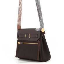 Load image into Gallery viewer, HERMES Herbag zip Ebene Toile H Vache Hunter Leather Size Mini