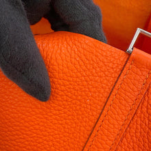 Load image into Gallery viewer, HERMES Picotin Lock Eclat Orange Mini-An / Rose Azalee Taurillon Clemence Swift Leather Size PM