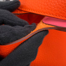 Load image into Gallery viewer, HERMES Picotin Lock Eclat Orange Mini-An / Rose Azalee Taurillon Clemence Swift Leather Size PM