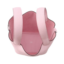 将图像加载到图库查看器中,HERMES Picotin Lock Rose Sakura Taurillon Clemence Size PM