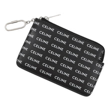 Load image into Gallery viewer, CELINE Logo Card Case Black/White10B772 PVC