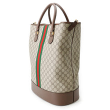 Load image into Gallery viewer, GUCCI GG Supreme Ophidia Savoy Duffle Bag Beige760227 Leather GG Supreme