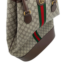 Load image into Gallery viewer, GUCCI GG Supreme Ophidia Savoy Duffle Bag Beige760227 Leather GG Supreme