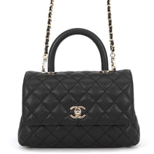 Load image into Gallery viewer, CHANEL Coco Handle 2WAYHandbag BlackA92990 Caviar Leather Size XS