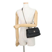 Load image into Gallery viewer, CHANEL Coco Handle 2WAYHandbag BlackA92990 Caviar Leather Size XS