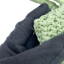 Load image into Gallery viewer, PRADA Crochet Tote Bag Green1BG422_2A2T_F0934 Raffia Size Small