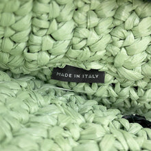 Load image into Gallery viewer, PRADA Crochet Tote Bag Green1BG422_2A2T_F0934 Raffia Size Small