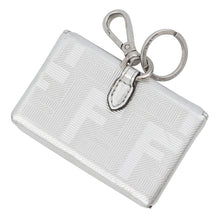 将图像加载到图库查看器中,FENDI FF Logo Bag Charm Silver7AS206 Leather