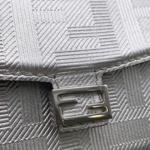 将图像加载到图库查看器中,FENDI FF Logo Bag Charm Silver7AS206 Leather