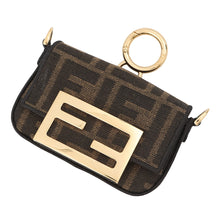 Load image into Gallery viewer, FENDI ZUCCA Nanobucket ChainPouch Brown7AS045 Canvas