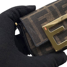 Load image into Gallery viewer, FENDI ZUCCA Nanobucket ChainPouch Brown7AS045 Canvas