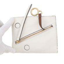 Load image into Gallery viewer, FENDI Nano Flip ChainPouch Brown/Ivory7AS285 Leather