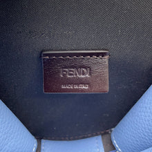 Load image into Gallery viewer, FENDI FF Logo Round Pouch Light Blue7M0359 Leather