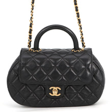 将图像加载到图库查看器中,CHANEL Matelasse Top Handle 2-Way Bag BlackAS4569 Lambskin