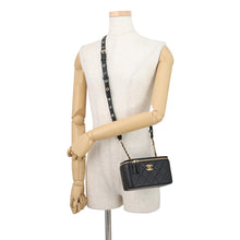 Load image into Gallery viewer, CHANEL Matelasse Vanity ChainShoulder Bag BlackAP2550 Lambskin