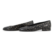 Load image into Gallery viewer, CHANEL Ballerina Flat Pumps Black/GoldG45127 Lambskin Patent Leather Size 37 1/2