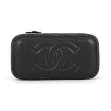 将图像加载到图库查看器中,CHANEL Matelasse Top Handle Chain Vanity Bag BlackAP2199 Lambskin