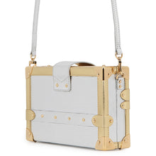 Load image into Gallery viewer, LOUIS VUITTON Petite Malle Silver/GoldM54652 Epi Metallic