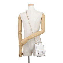 将图像加载到图库查看器中,CHANEL Matelasse Chain Backpack White/BlackAP4514 Lambskin