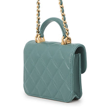 Load image into Gallery viewer, CHANEL Matelasse flap coin purse GreenAP2200 Lambskin