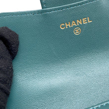 Load image into Gallery viewer, CHANEL Matelasse flap coin purse GreenAP2200 Lambskin
