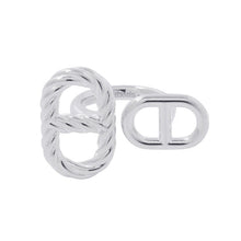 Load image into Gallery viewer, HERMES Chaine d'Ancre Area 2 Torsade Ring Size 52/#12H126635B SV925