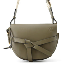 Load image into Gallery viewer, LOEWE Gate Bag Shoulder Bag Autumn GreenA650T20X40 4357 Calf Leather Size Small