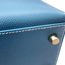 Load image into Gallery viewer, HERMES Kelly Sellier New Blue Jean Epsom Size 28
