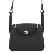Load image into Gallery viewer, HERMES Lindy Black Taurillon Clemence Size Mini