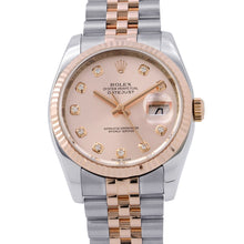 Load image into Gallery viewer, ROLEX Datejust W36mm Stainless Steel 18KPG Pink Dial116231G