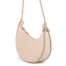 将图像加载到图库查看器中,CHANEL Matelasse Small Hobo Shoulder Bag BeigeAS3917 Lambskin