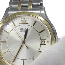 Load image into Gallery viewer, SEIKO CREDOR SIGNO W35mm Stainless Steel K18YG Silver Dial8J86-7A00