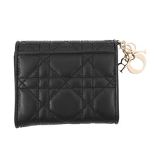 将图像加载到图库查看器中,Dior Lady Dior Lotus Wallet BlackS0181ONMJ_M900 Lambskin
