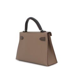 Load image into Gallery viewer, HERMES Mini Kelly 2 Tricolor Etoupe/Ecorce/Black Epsom