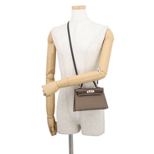 Load image into Gallery viewer, HERMES Mini Kelly 2 Tricolor Etoupe/Ecorce/Black Epsom